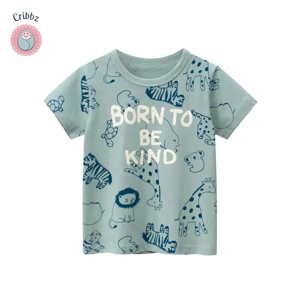 Cartoon Car Print Kids T-Shirt