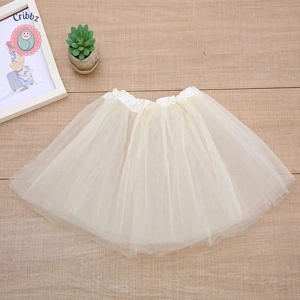 Fashion Kids White Mesh Tutu Skirt