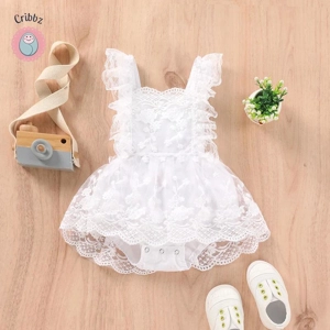 Summer Lace Bodysuit for Baby Girls