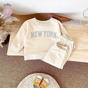 New York Print Baby Boy Girl Outfit