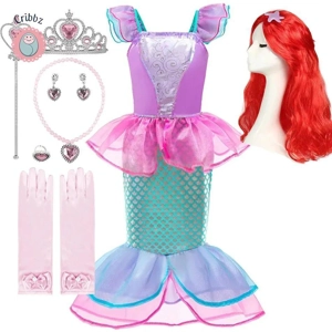 Ariel Themed Princess Dress for Kids