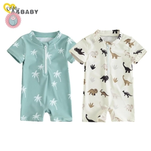 Baby Dinosaur Coconut Tree Swimsuit