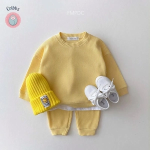 Waffle Cotton Baby Boy Outfit