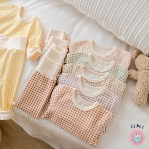 Cribbz Toddler Plaid Bodysuit & Pants Sleep Set