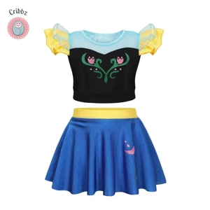 Princess Charm Kids Two-Piece Beach Swimsuit