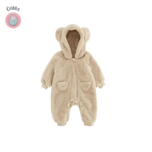 Baby Fleece Animal Romper Jumpsuit