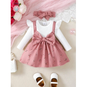 Colorful Floral Baby Girl Dress Set