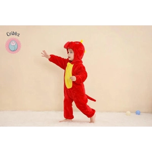 Hooded Flannel Baby Romper Jumpsuit