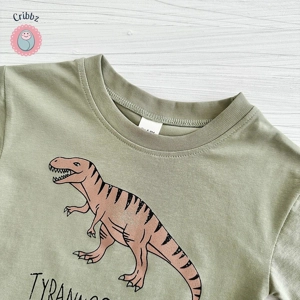 Cartoon Dinosaur Summer Outfit for Babies