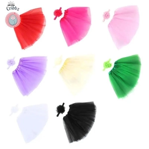 Infant Tulle Tutu Outfit with Headband