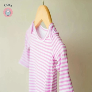 Soft Bamboo Striped Sleep Gown for Newborns