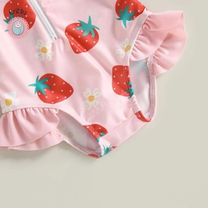 Toddler Strawberry Rash Guard Set