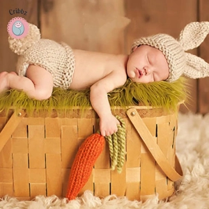 Newborn Knitting Costume Set for Photoshoots