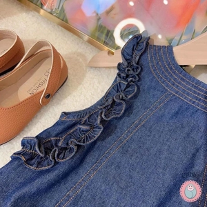 Sweet Denim Tank Dress for Girls