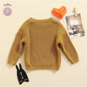Knitted Long Sleeve Baby Sweater