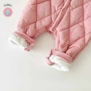 Warm Fleece Baby Rompers for Winter