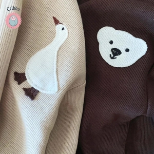 Baby Goose & Bear Cotton Outfit