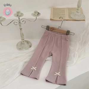 Adorable Baby Flared Trousers with Bow