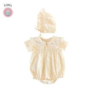 Floral Cotton Bodysuit Set for Newborns