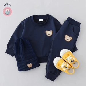 Childrens Bear Head Long Sleeve Set