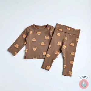Baby Girls Bear Pyjama Set
