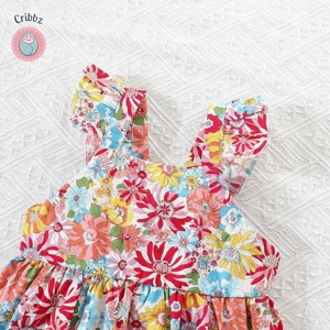 Summer Floral Cotton Baby Dress