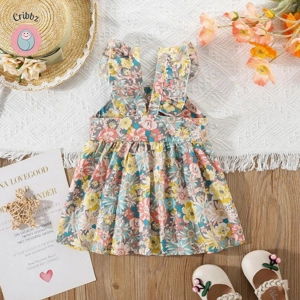 Summer Floral Cotton Baby Dress