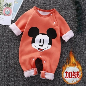 Velvet Baby Romper - Warm Autumn & Winter Jumpsuit