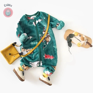 Cute Fleece Winter Baby Romper Jumpsuit