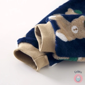 Cozy Fleece Bear Winter Jumpsuit