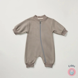 Soft Ribbed Newborn Baby Autumn Romper