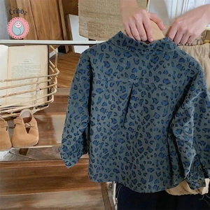 Autumn Boys Long Sleeve Leopard Shirt