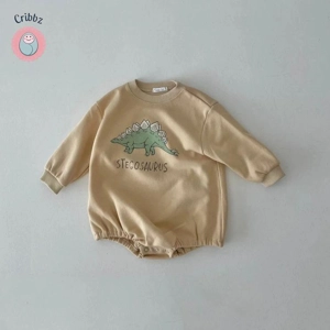 Baby Dinosaur Sweatshirt Romper for Toddlers