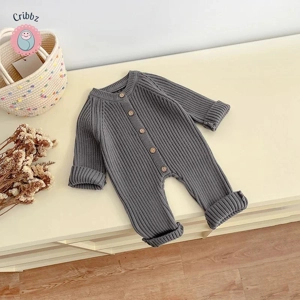 Cozy Knit Infant Jumpsuit Winter Romper