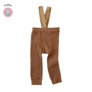 Pudcoco Baby Girl Ribbed Leggings Set
