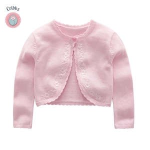 Soft Cotton Knit Baby Girl Cardigan