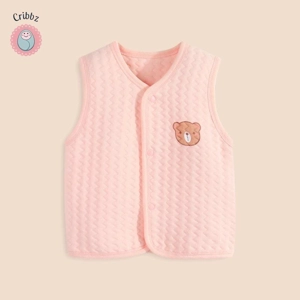 Cotton Baby Waistcoat for Girls