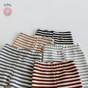 {Candy Color Striped Baby Leggings
