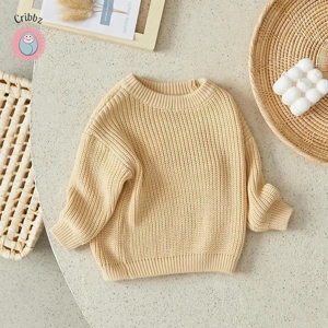 Knitted Long Sleeve Baby Sweater