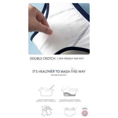 Cotton Cartoon Boxer Briefs for Boys title=