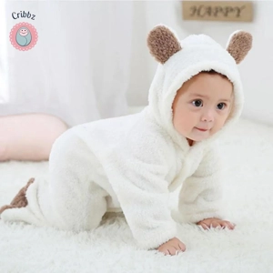 Winter Baby Fleece Romper Jumpsuit