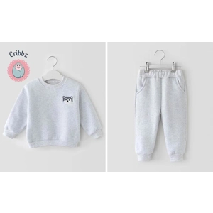 Animal Print Baby Sports Hoodie Set