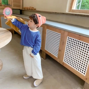 Striped Brother Sister Kids Hoodie Set