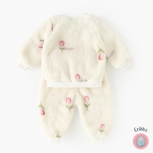 Cute Fleece Winter Outfit Set for Kids