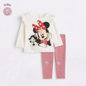 Disney Baby Girl Sweatshirt and Leggings Set