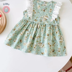 Summer Lace Flower Dress for Baby Girls