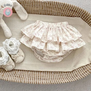 Double Layered Ruffle Lace Baby Skirt