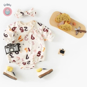 Cute Baby Halloween Bodysuits with Headband