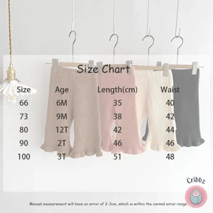 Soft Knit Flare Autumn Baby Girl Pants