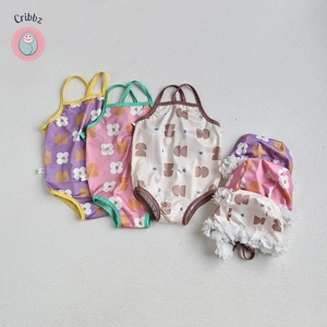 Floral Infant One-Piece Swimwear Set